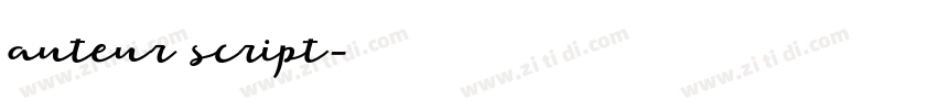 auteur script字体转换 auteur script字体转换